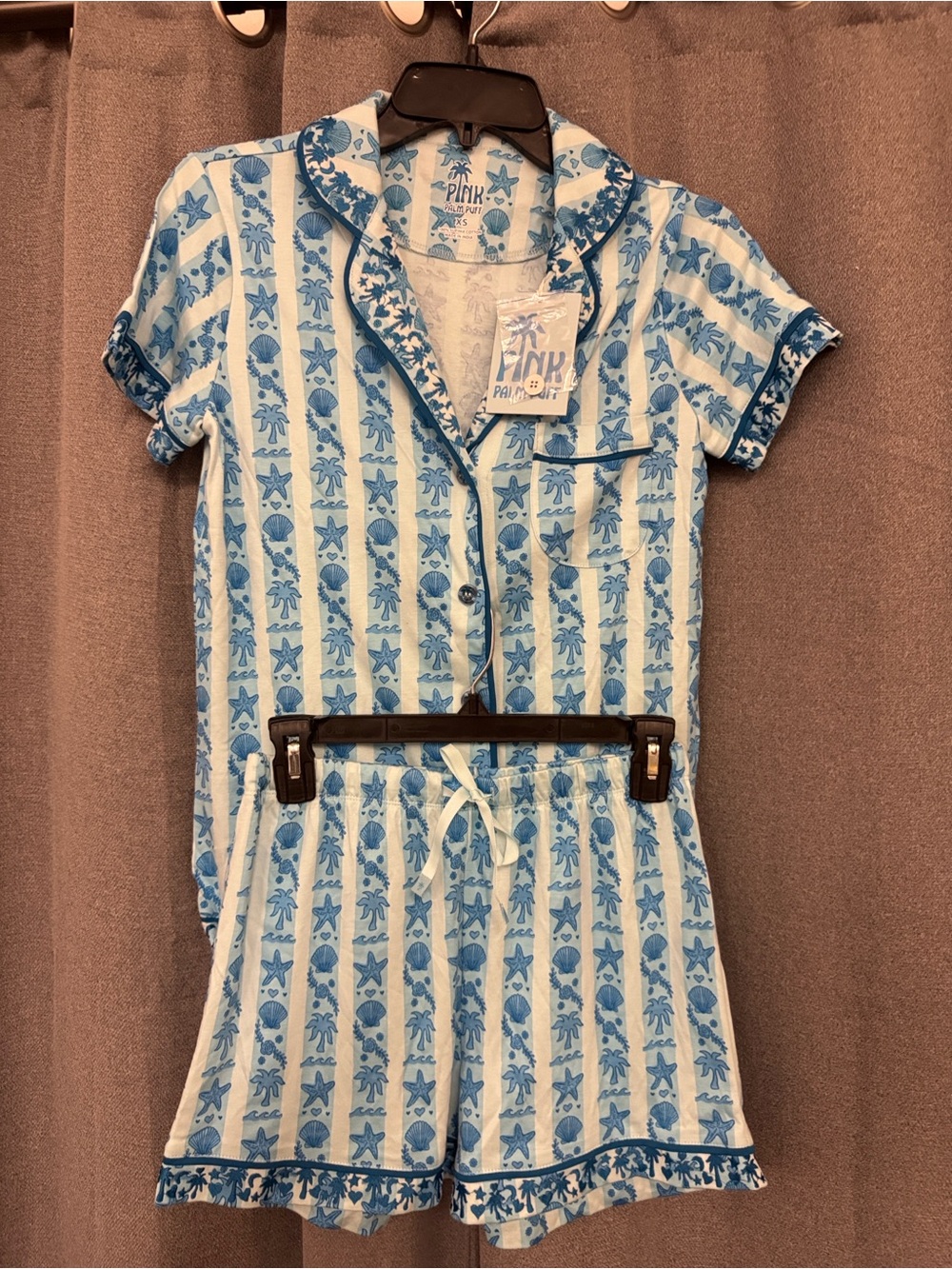 Pink Palm Puff pajamas size XSmall - Picture 13 of 13